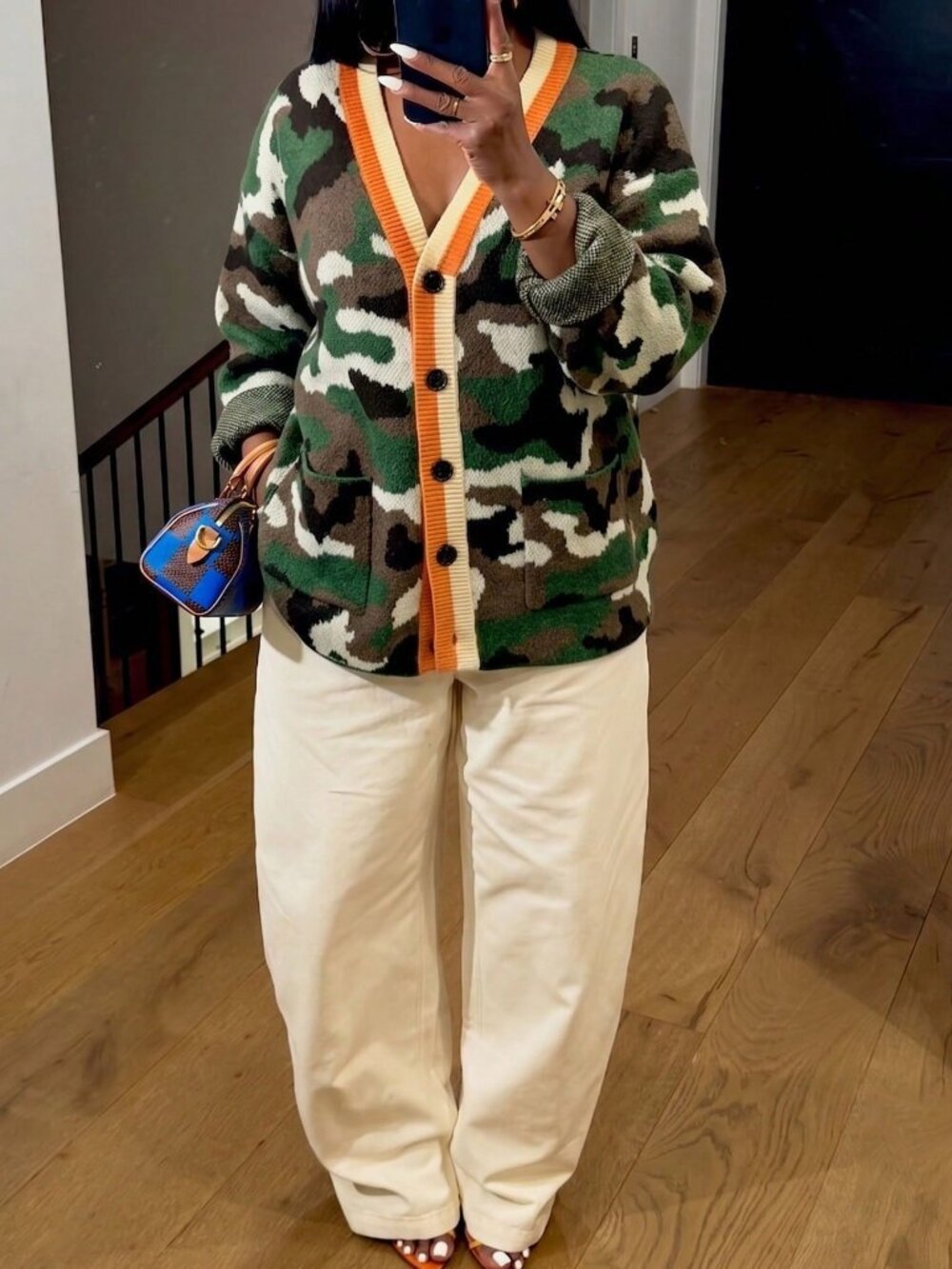 Camo Casual Women's Knit Cardigan